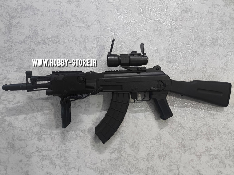 تفنگ اسباب بازی تیر ژلهای مدل کلاش AK12 فول اکسسوری زیبا و خفن