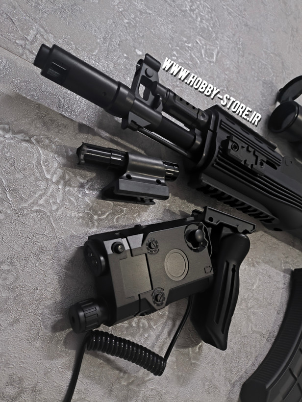 تفنگ اسباب بازی تیر ژلهای مدل کلاش AK12 فول اکسسوری زیبا و خفن