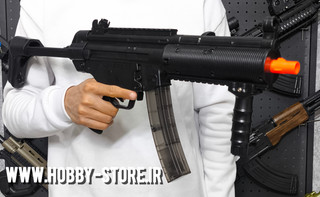 تفنگ تیر ژلهای MP5 K مشکی با قنداق جداشونده