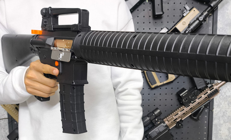 تفنگ اسباب بازی تیر ژلهای پرقدرت مدل M16 رنگ مشکی