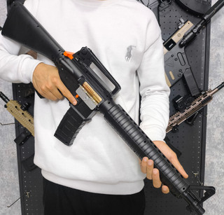تفنگ اسباب بازی تیر ژلهای پرقدرت مدل M16 رنگ مشکی